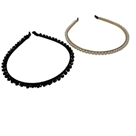 4 Headbands Pearl Floral & Bead Elegant Accessories  Various Occasions Preppy - Picture 7 of 7